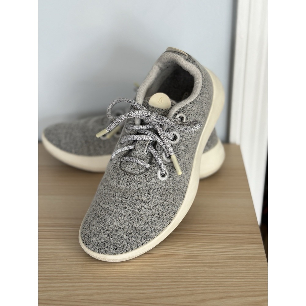 Allbirds Wool Runners Womens 8 Light Gray Casual Walking Running Shoes Sneakers